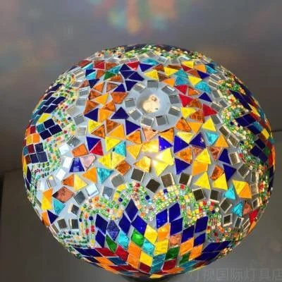 Turkish Style Mosaic Stained Glass Pendant Light 475348