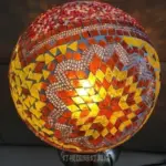 Turkish style mosaic stained glass pendant light