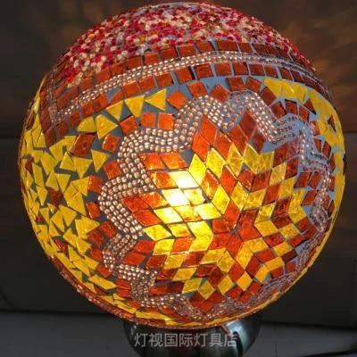 Turkish Style Mosaic Stained Glass Pendant Light 554358