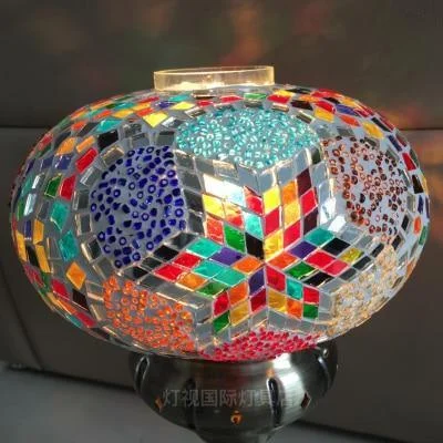 Turkish Style Mosaic Stained Glass Pendant Light 567210