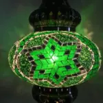 Turkish style mosaic stained glass pendant light