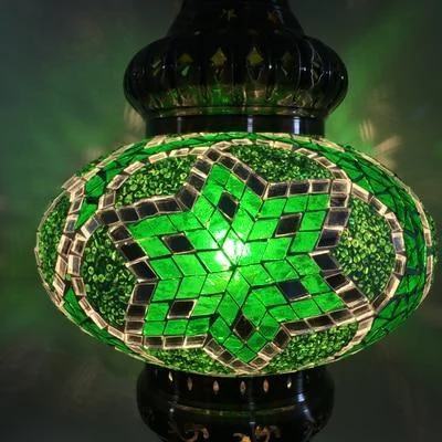 Turkish Style Mosaic Stained Glass Pendant Light 817104