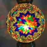 Turkish style mosaic stained glass pendant light