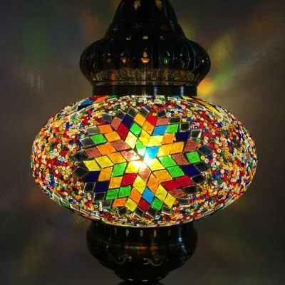 Turkish Style Mosaic Stained Glass Pendant Light 963019