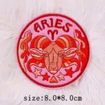 Twelve constellations astrology and witchcraft embroidered iron on patches