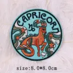 Twelve constellations astrology and witchcraft embroidered iron on patches