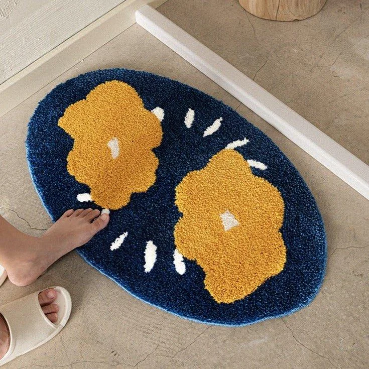 Twin Flowers Mat Patchandbagel 529749