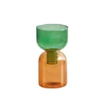 Two piece mini bud vase terrarium set