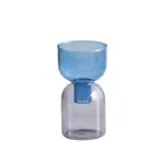 Two piece mini bud vase terrarium set