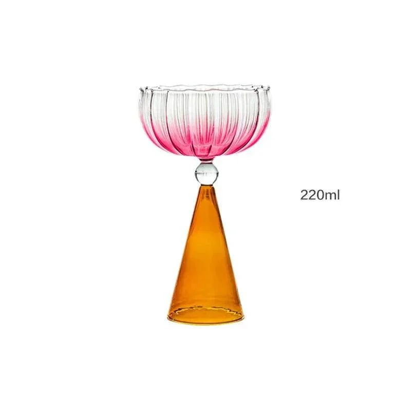 Two Tone Coloured Ripple Style Glass 204132