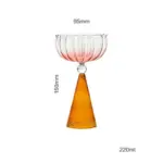 Two tone coloured ripple style glass