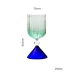Two tone coloured ripple style glass