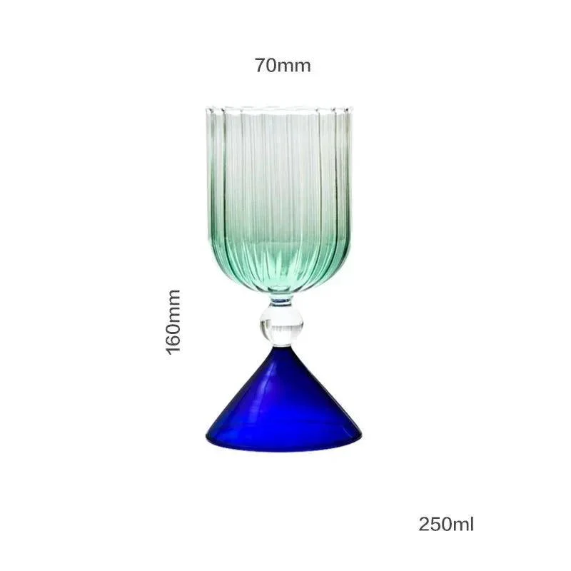 Two Tone Coloured Ripple Style Glass 425499