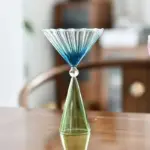 Two tone coloured ripple style glass