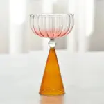 Two tone coloured ripple style glass