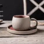 Two tone mug and saucerdrinkswareliving simply house