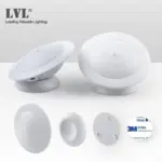 Ufo motion sensor led night light rechargeable 360 degree rotating security wall lamp for bedroom stair cabinet toilet