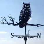 Unik vindrute garden decor norskova ugle