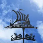 Unik vindrute garden decor norskova vikingskipet
