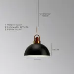Urban haengeleuchte modern chic schwarz weiss led trendycreativity xlumina6
