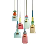Urbansimplicity pendelleuchte farbiges glas bernstein blau gruen klein mittel gross xlumina11