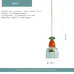 Urbansimplicity pendelleuchte farbiges glas bernstein blau gruen klein mittel gross xlumina5