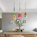 Urbansimplicity pendelleuchte farbiges glas bernstein blau gruen klein mittel gross xlumina9