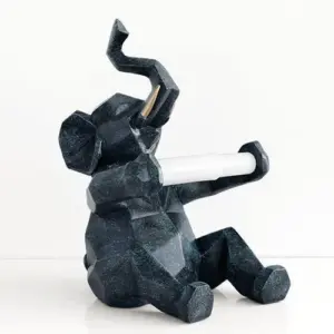 Geometric Elephant/Deer Toilet Roll Holder