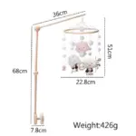 V 2PCS Cloud bed bell