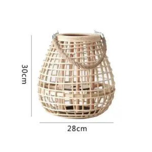 Rattan Candle Holder