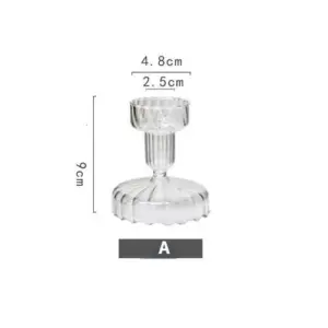 Vintage Crystal Glass Candle Holder
