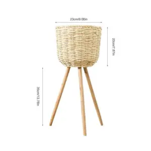 Modern Handwoven Flower Basket