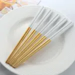 V Gold And White