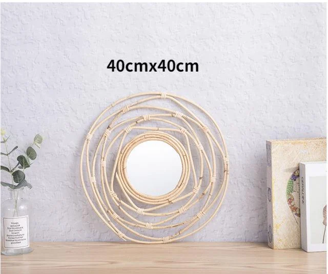 V Rattan Mirror 761612346