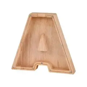 Wooden Letter Money Box - Saving - Customizable - Safe Storage