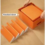 Versatile space age folding storage stool