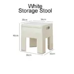 Versatile space age folding storage stool