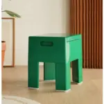 Versatile space age folding storage stool
