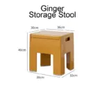 Versatile space age folding storage stool