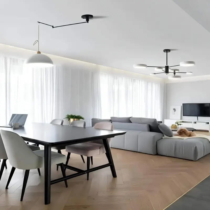 Verstellbare led leuchte modernes design 15W neutralweiss schwarz weiss xLumina