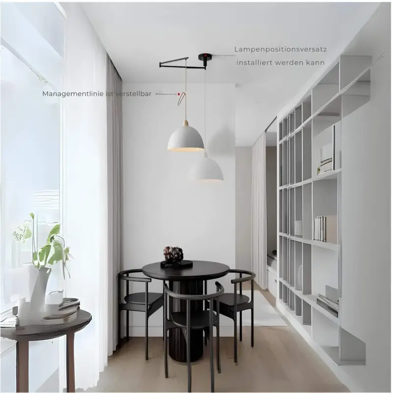 Verstellbare led leuchte modernes design 15W neutralweiss schwarz weiss xLumina