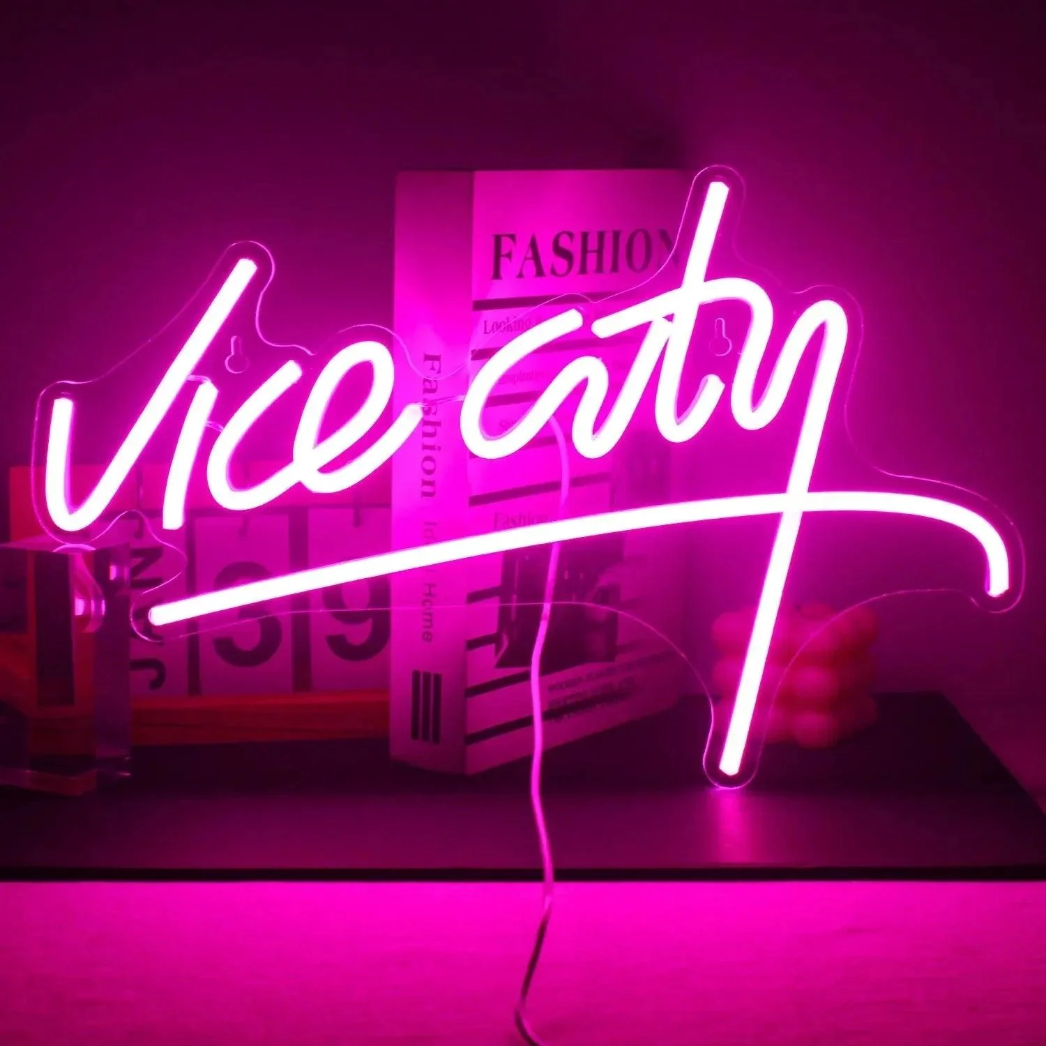 Vice City Pink Led Neon Sign 375490