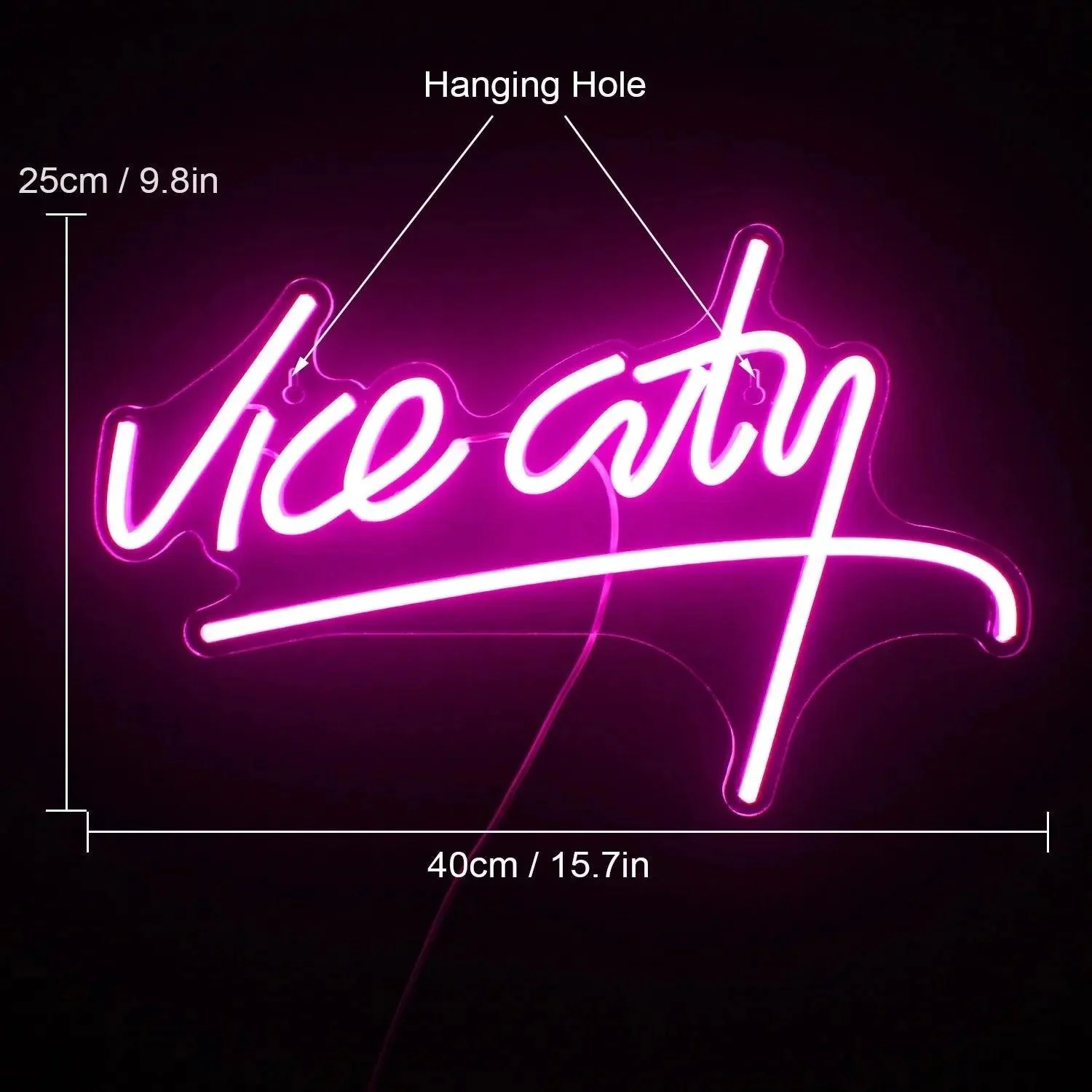 Vice City Pink Led Neon Sign 481750