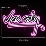 Vice city pink led neon sign