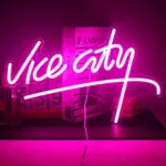 Vice city pink led neon sign