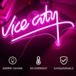 Vice city pink led neon sign