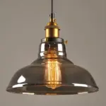 Vintage 55 to 11 wide pendant glass retro lights