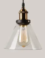 Vintage 55 to 11 wide pendant glass retro lights