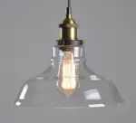 Vintage 55 to 11 wide pendant glass retro lights