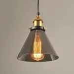 Vintage 55 to 11 wide pendant glass retro lights